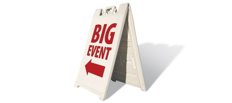 event sign