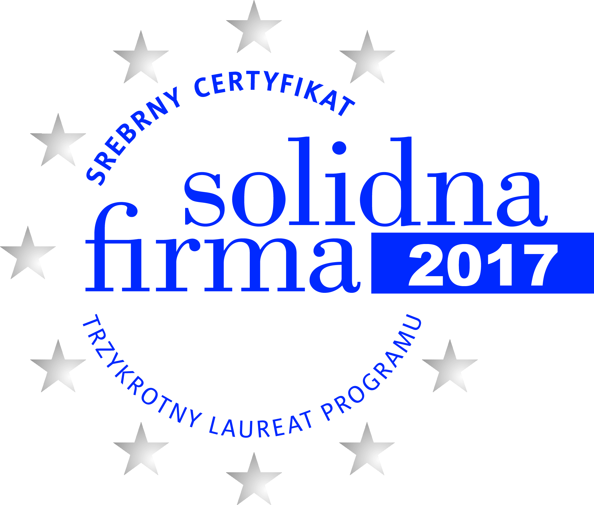 srebrny certyfikat 2017 Solidna Firma